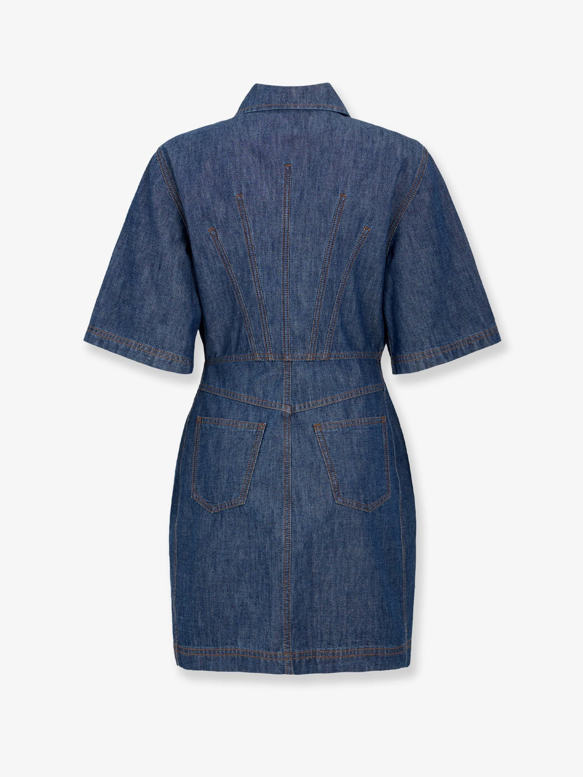 Fendi - Chambray Denim Chemisier Dress