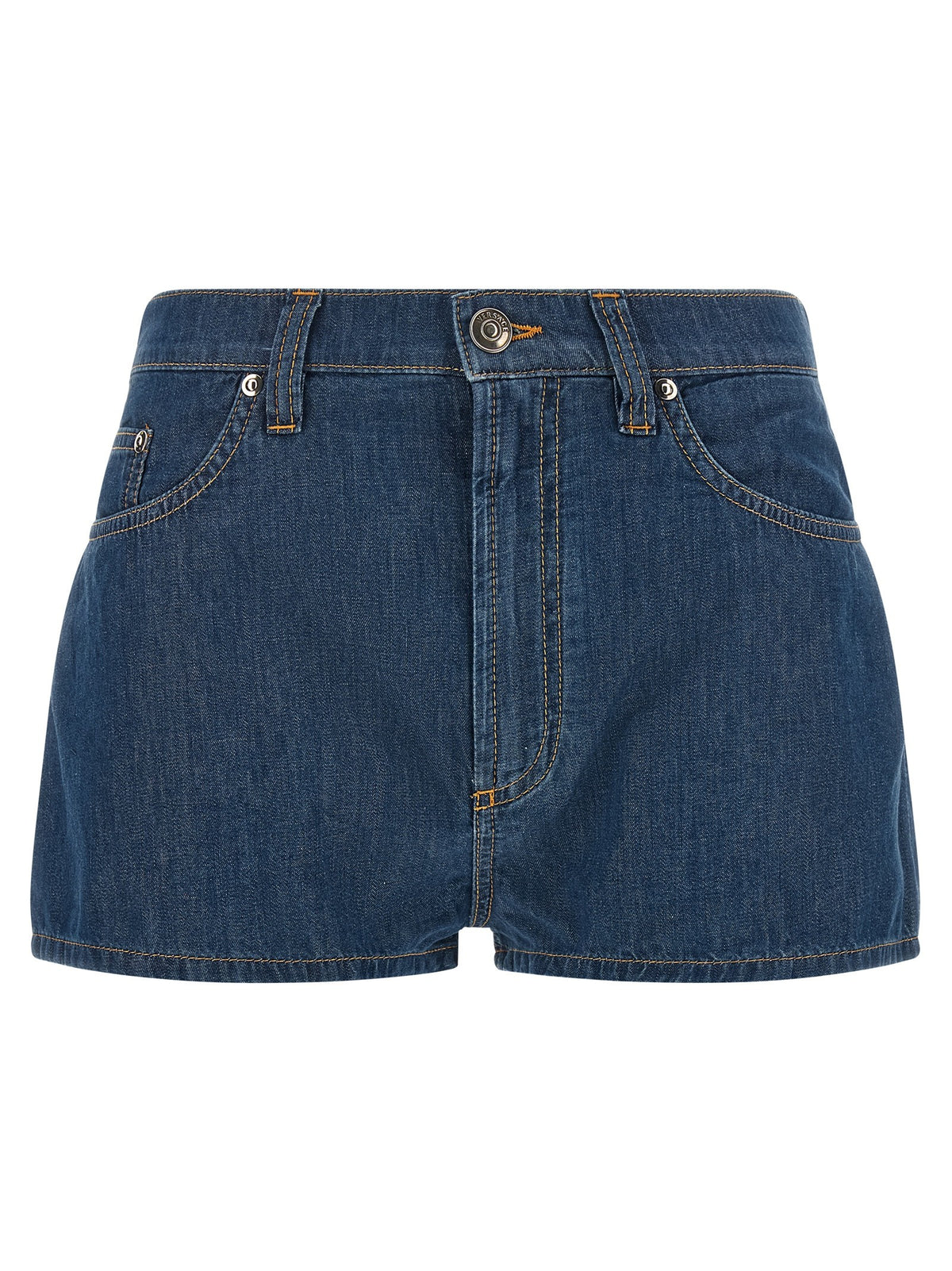 Versace - Chambray denim shorts Blue
