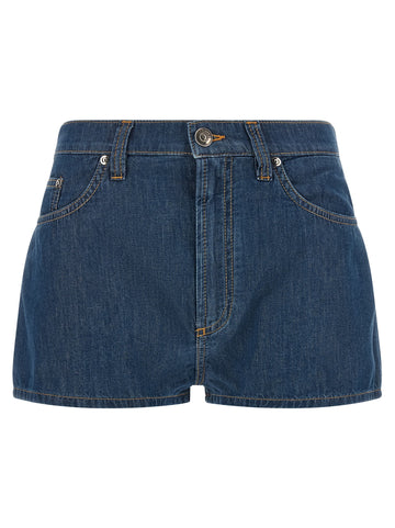 Versace - Chambray denim shorts Blue