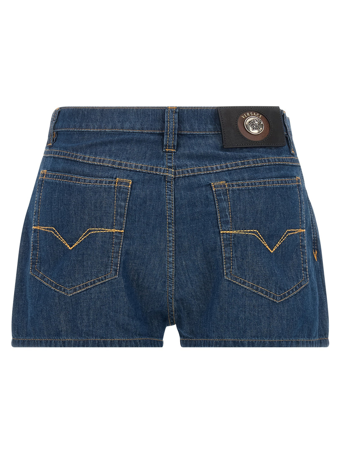 Versace - Chambray denim shorts Blue