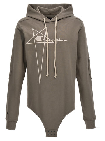 RICK OWENS - Champion x Rick Owens hooded bodysuit
