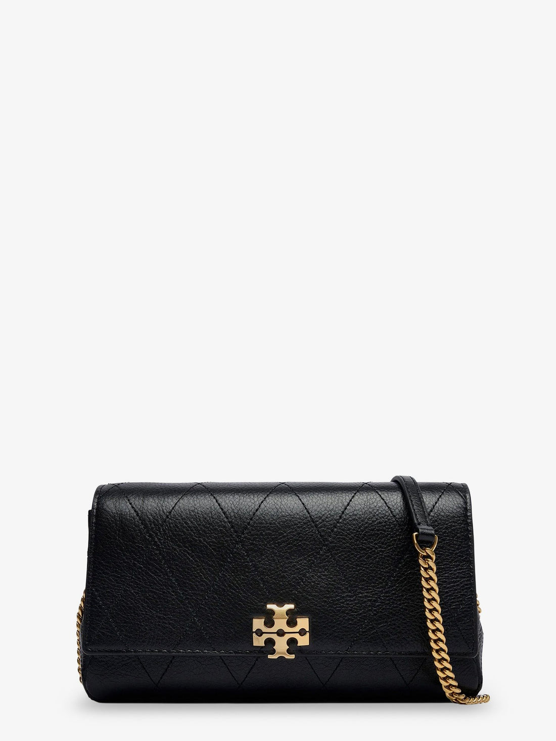 Tory Burch - Charlie Quilted Chain Wallet leather crossbody bag Black UNI