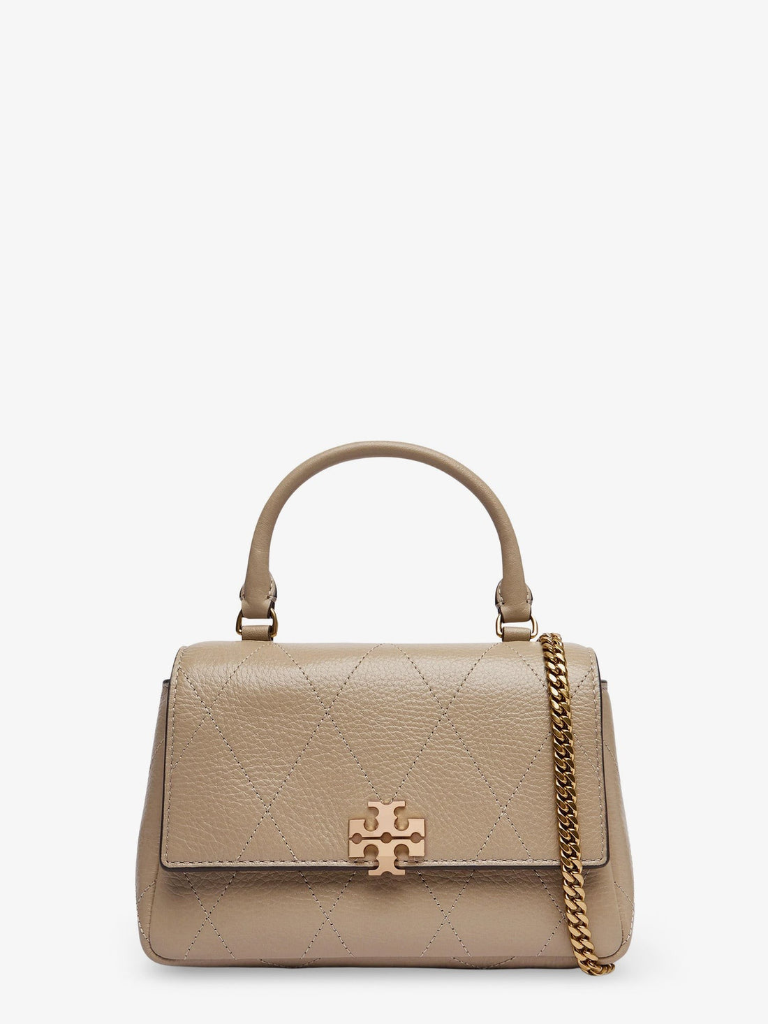 Tory Burch - Charlie Quilted Top Handle Chain Wallet crossbodybag SoftCement UNI