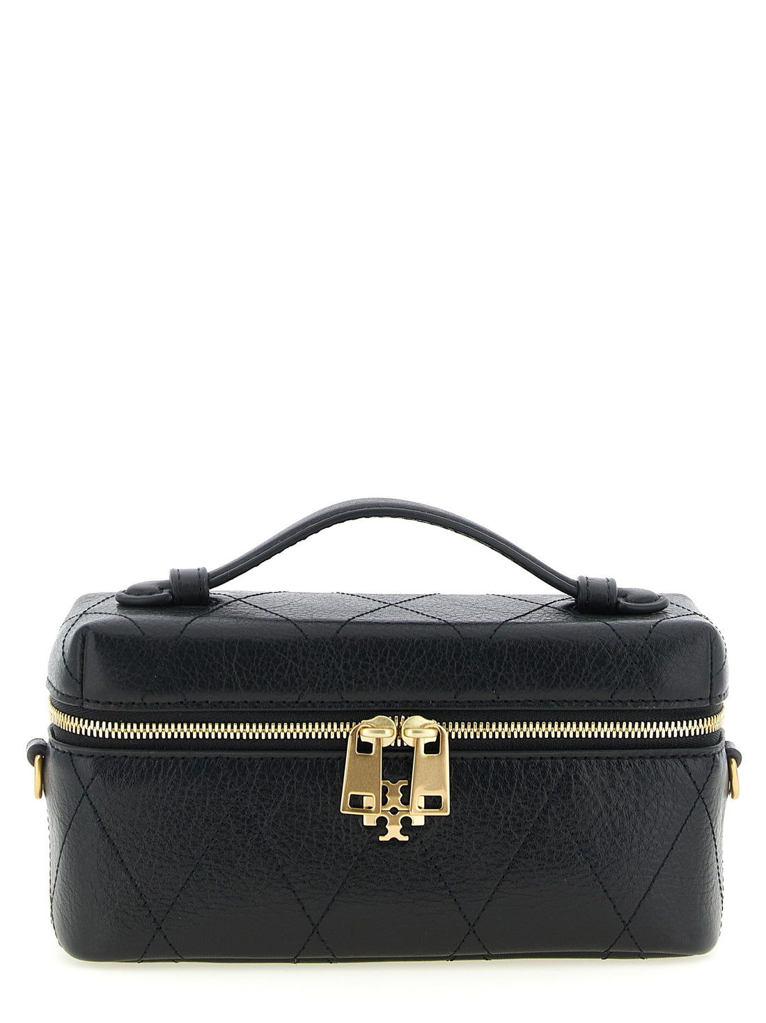 Tory Burch - 'Charlie' vanity case crossbody bag Black U