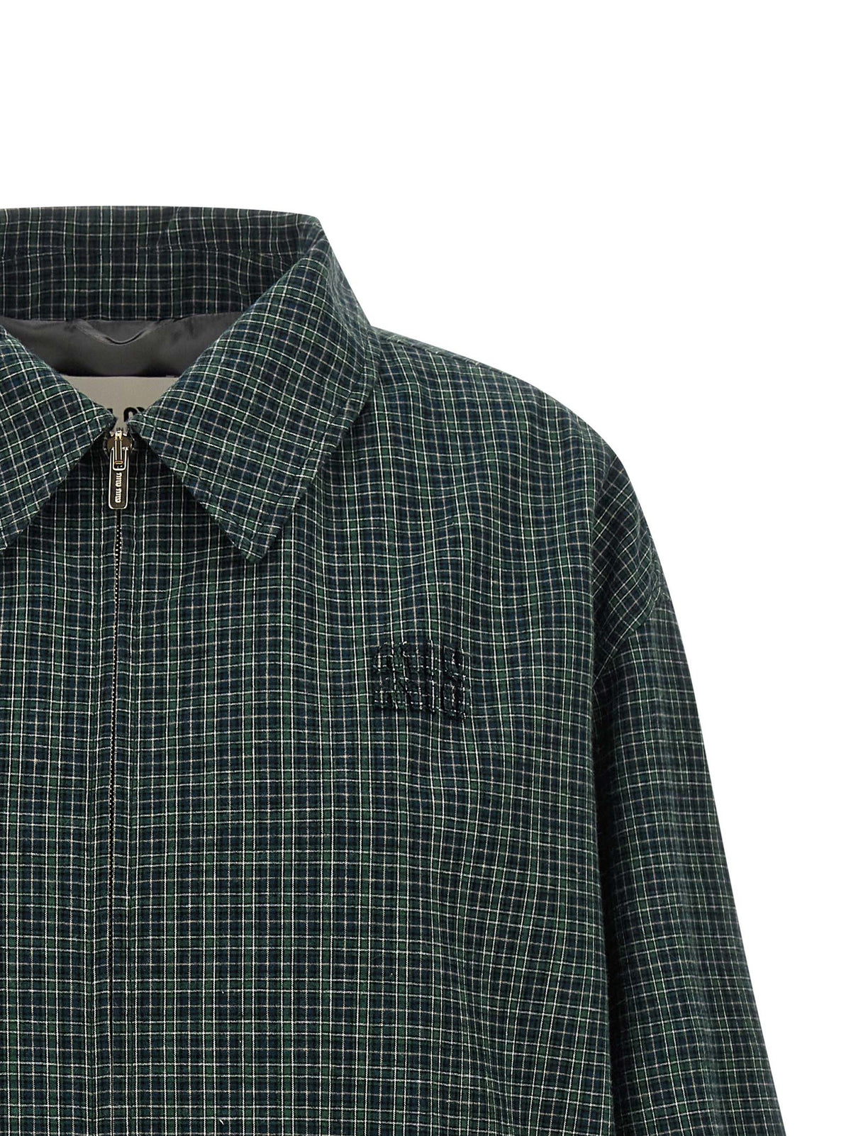 Miu Miu - Check cotton blouson