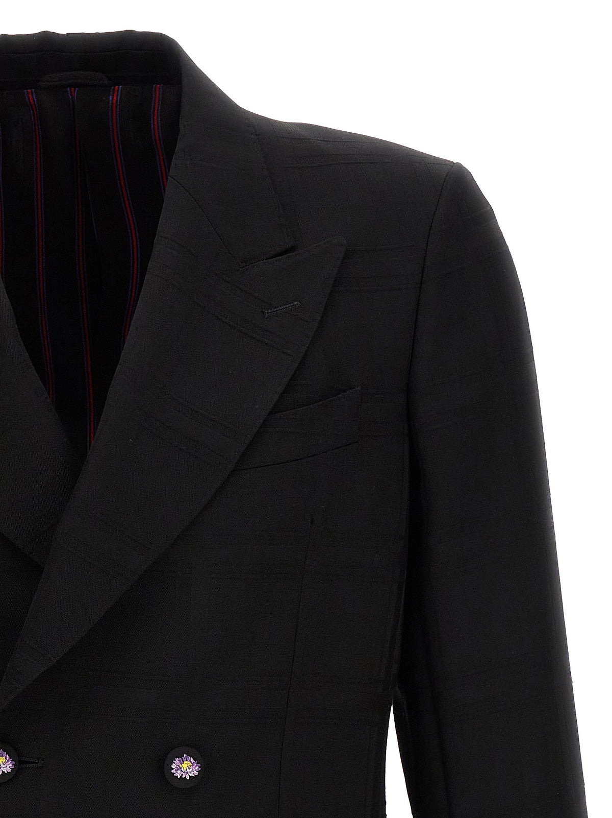 Etro - Check double-breasted blazer