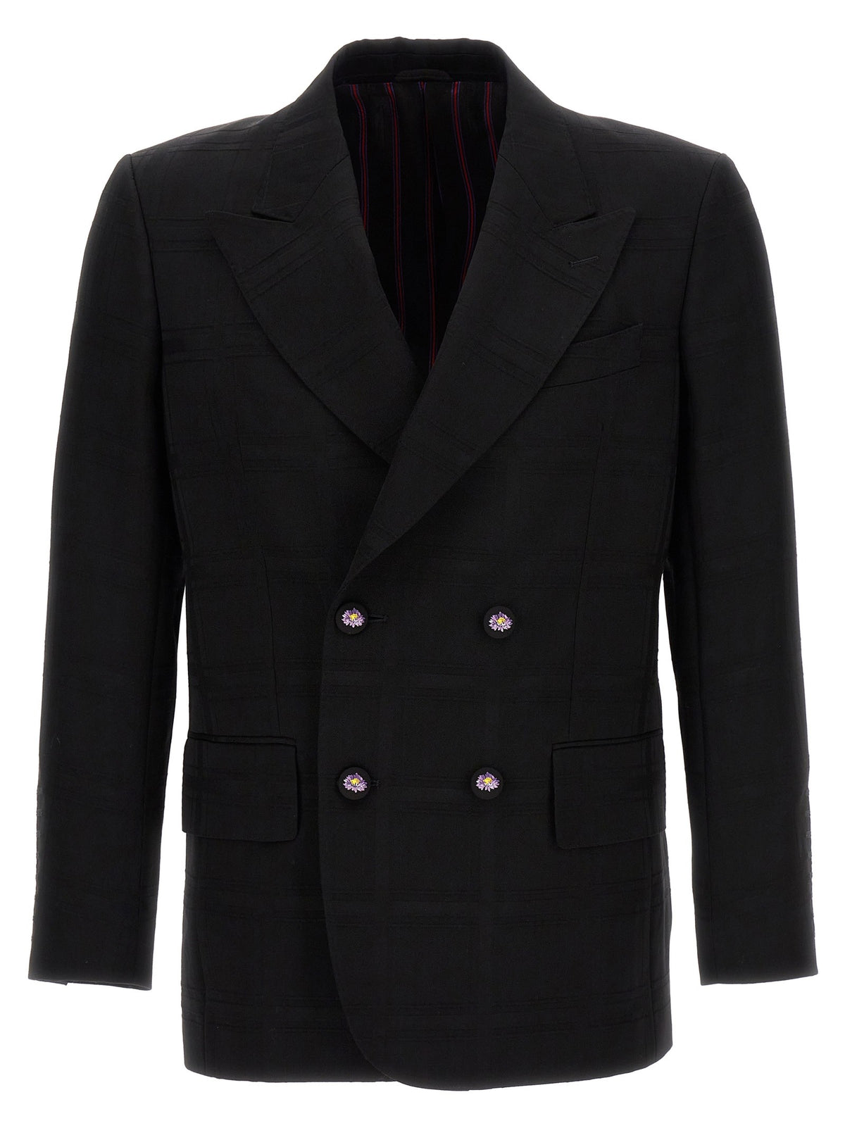 Etro - Check double-breasted blazer