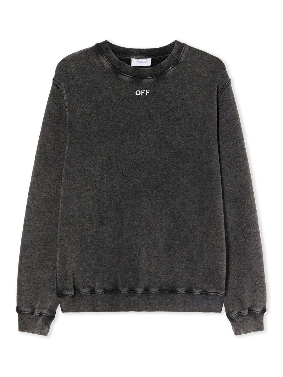 Off-white "CHECK FLAN ARROW LOGO" SWEATSHIRT