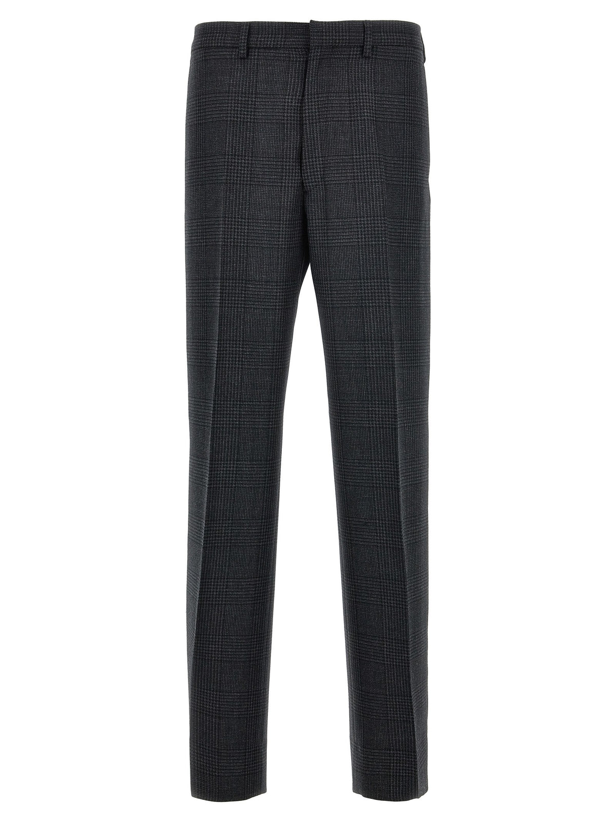 PRADA - Check pants gray 48 IT