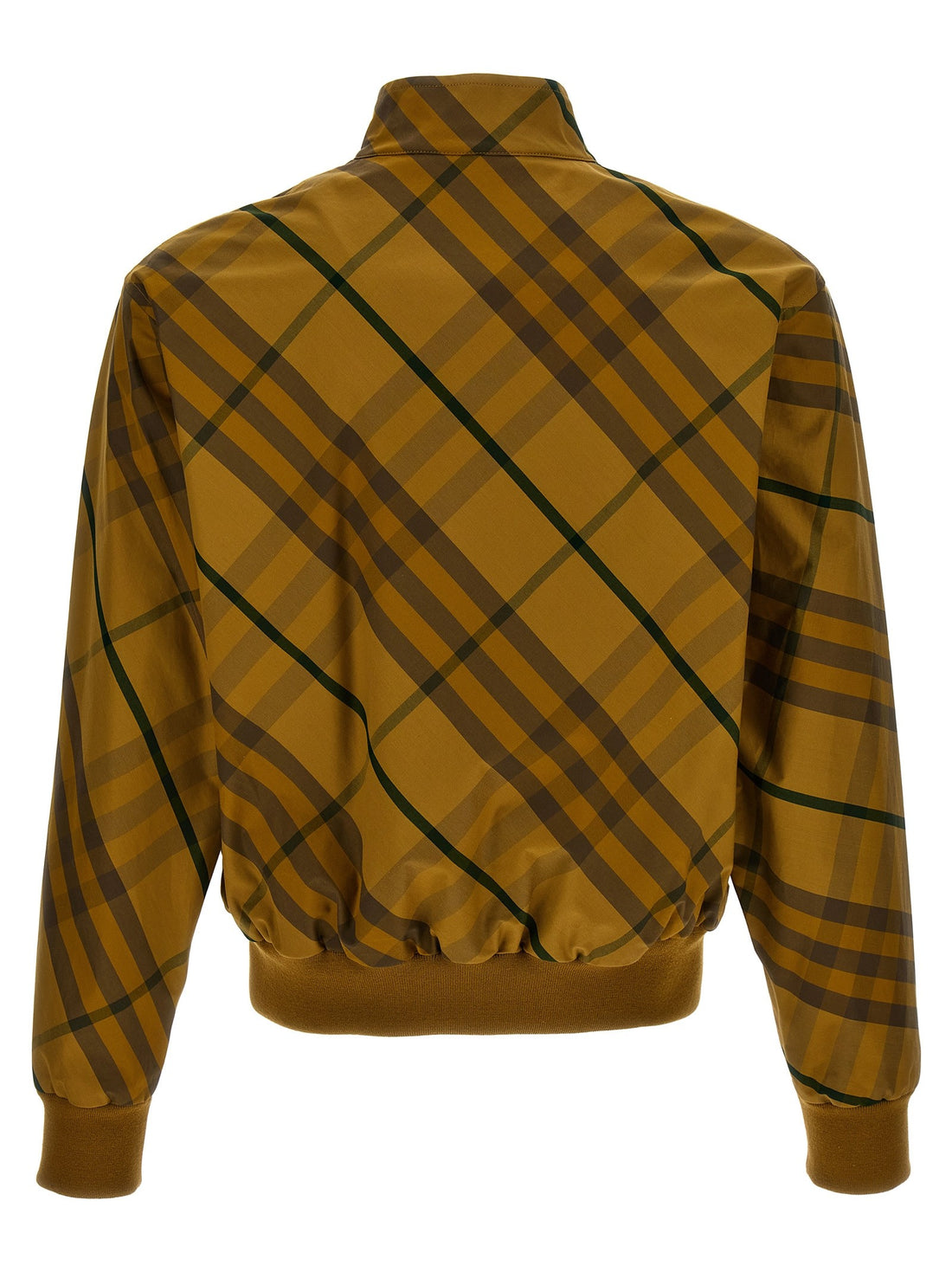 Burberry - Check print jacket Yellow