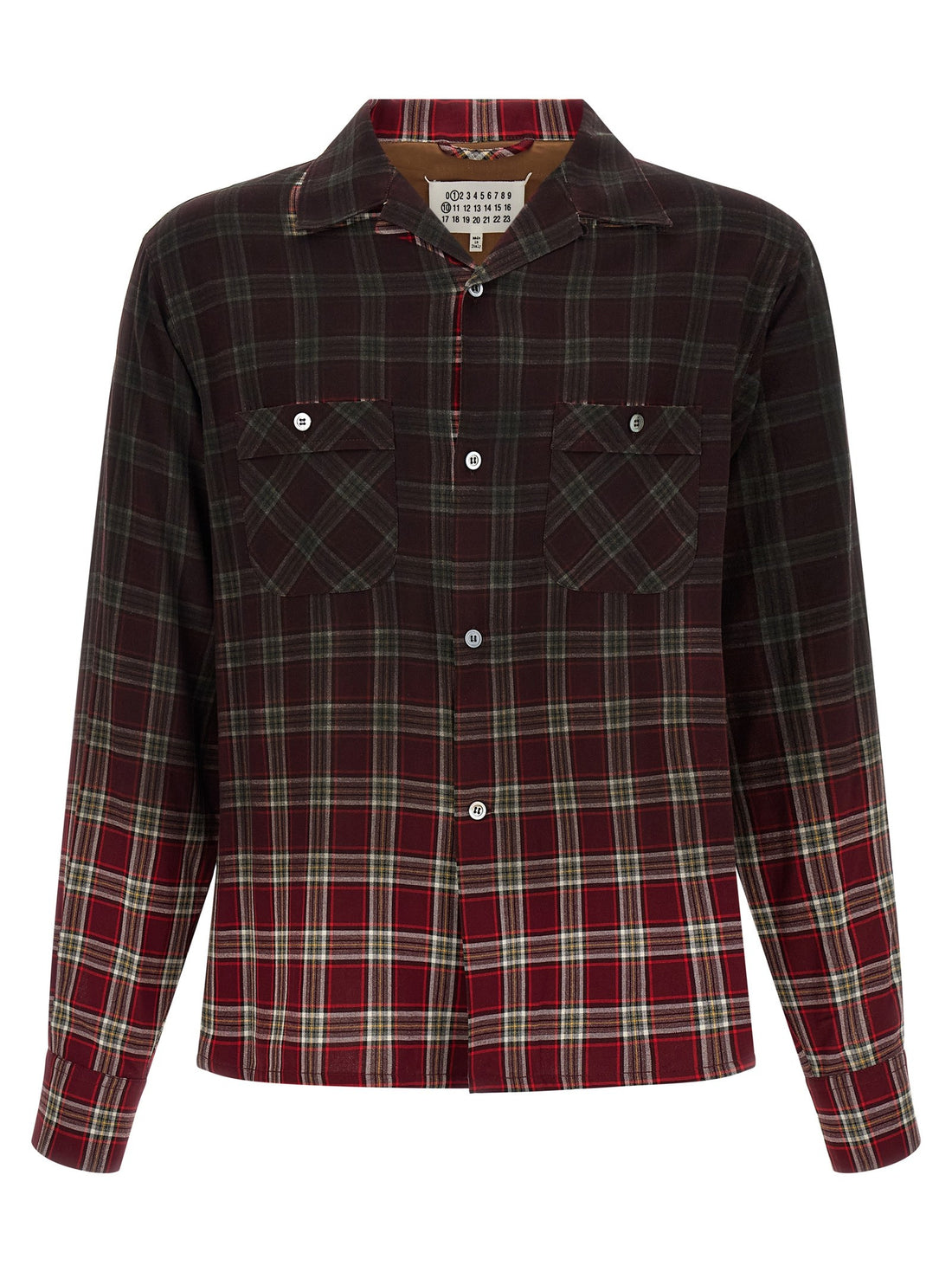 Maison Margiela - Check shirt with gradient effect check-shirt-with-gradient-effect_4f5f0eda-d3b7-43f9-9703-d3fa9cd3073e