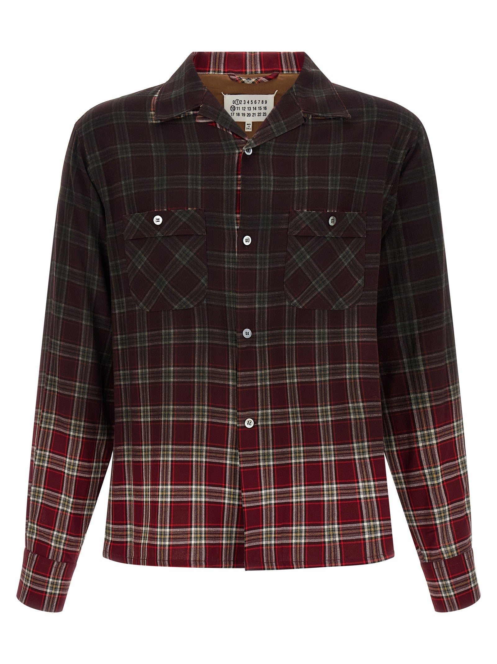 Maison Margiela - Check shirt with gradient effect check-shirt-with-gradient-effect_4f5f0eda-d3b7-43f9-9703-d3fa9cd3073e