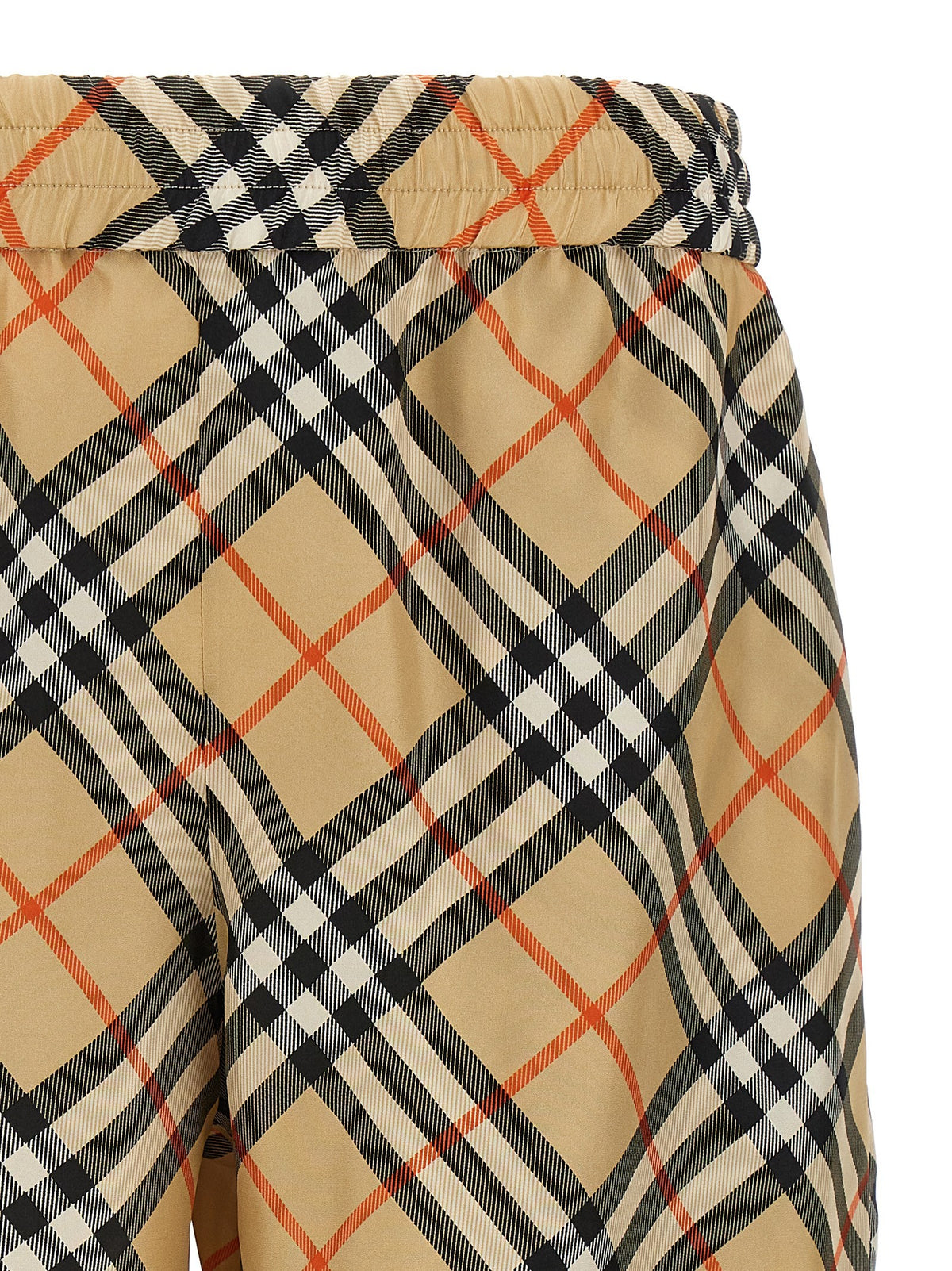 Burberry - Check silk bermuda shorts