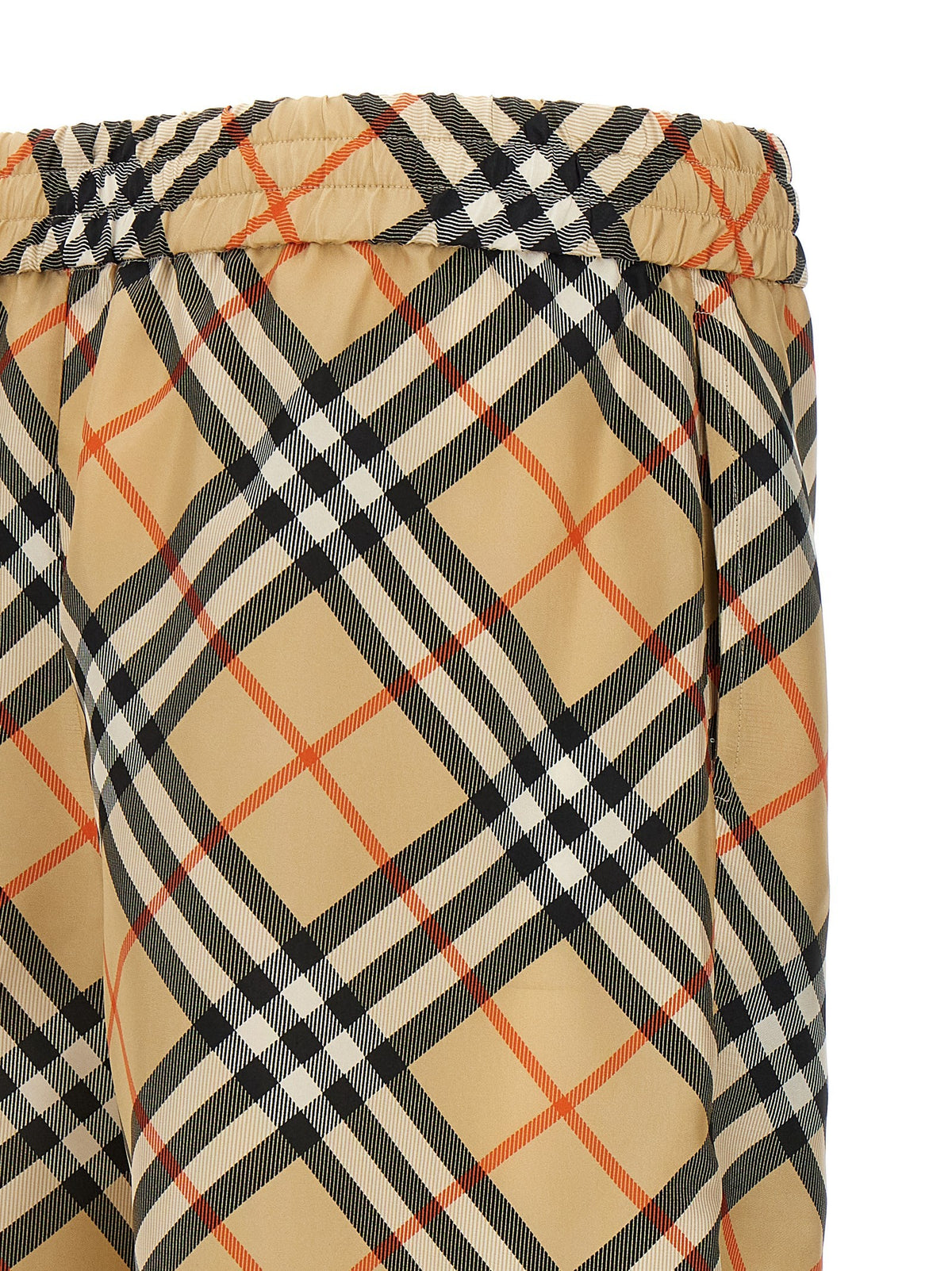 Burberry - Check silk bermuda shorts