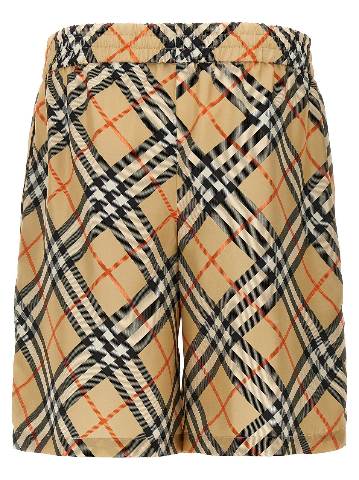 Burberry - Check silk bermuda shorts