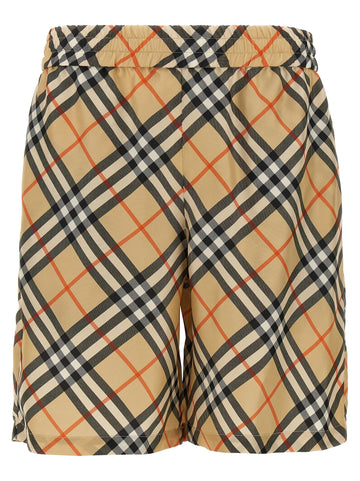 Burberry - Check silk bermuda shorts