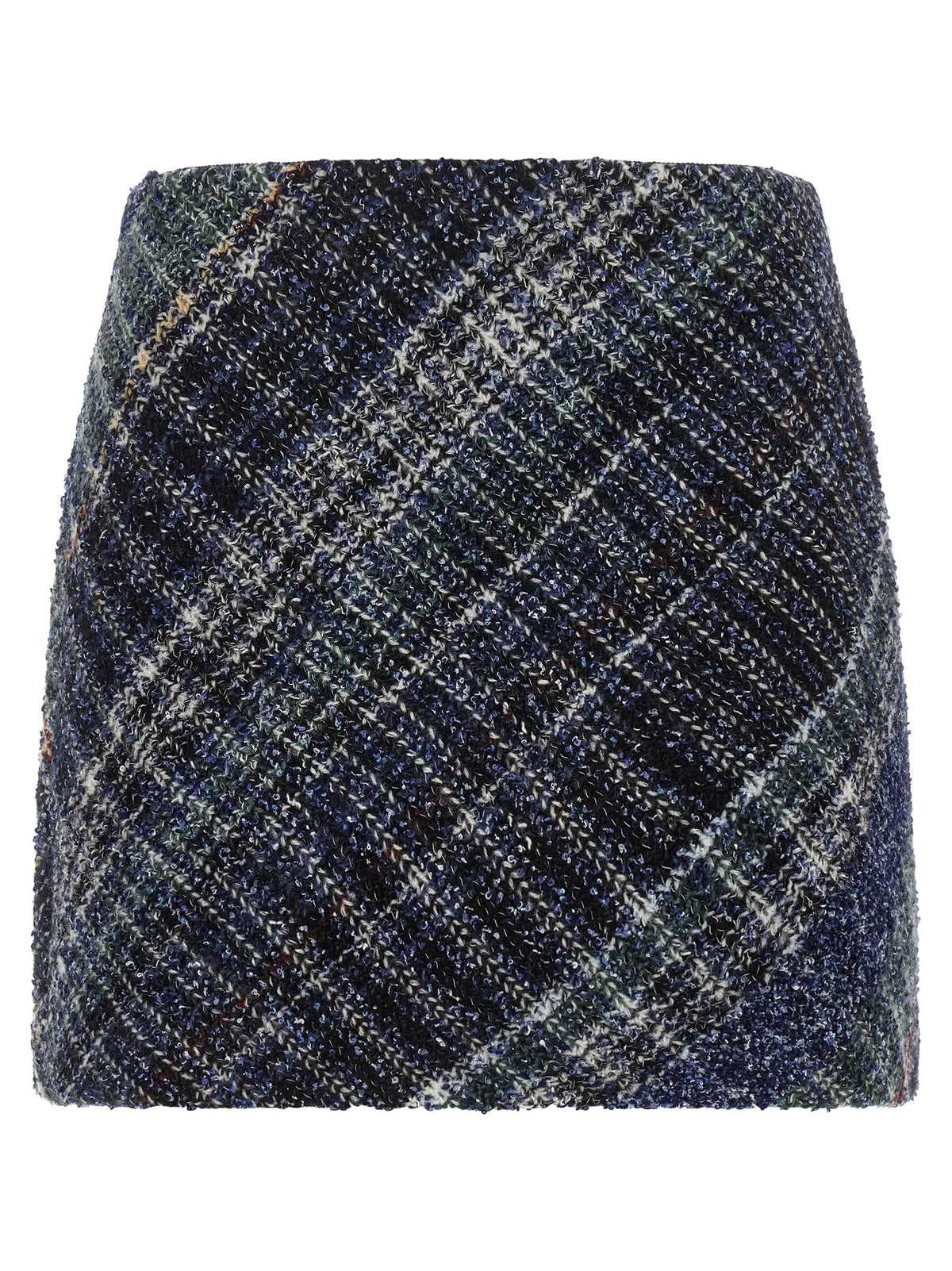 Missoni - Check wool skirt Blue