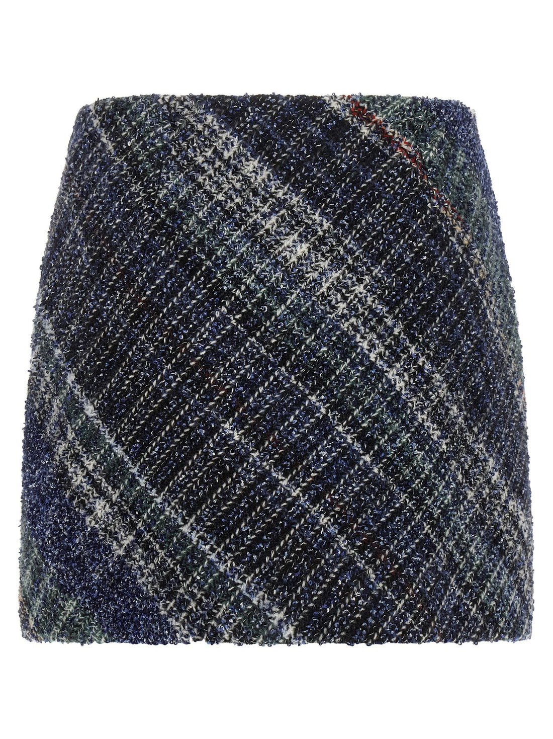 Missoni - Check wool skirt Blue