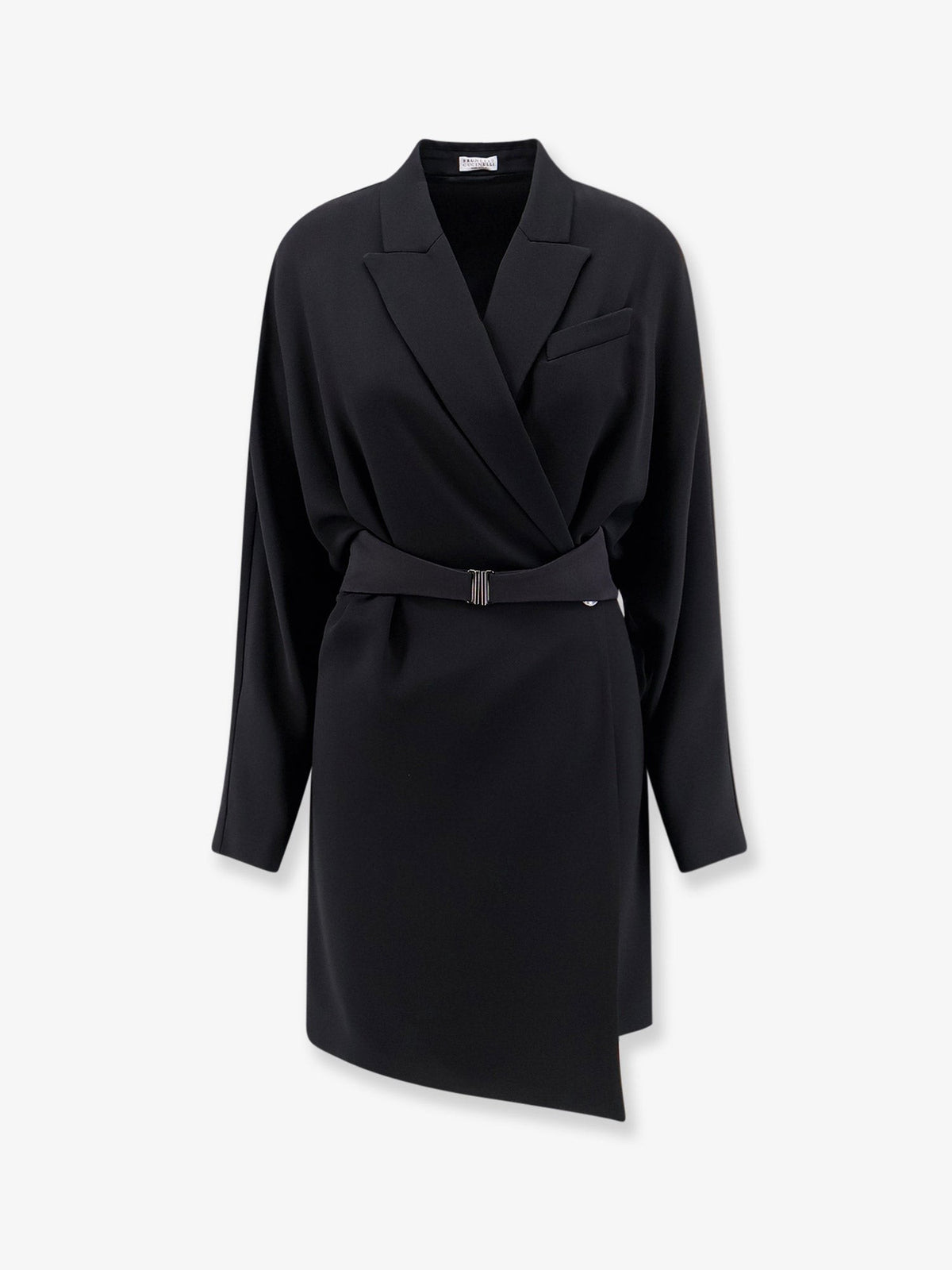 Brunello Cucinelli - Chemisier Dress with Tuxedo-style band