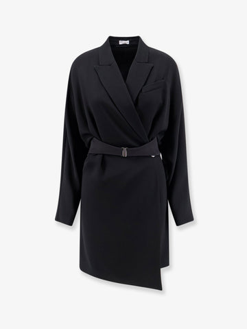 Brunello Cucinelli - Chemisier Dress with Tuxedo-style band