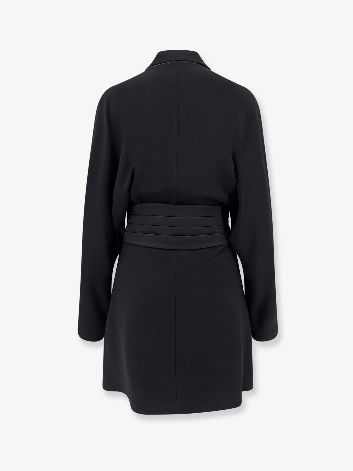 Brunello Cucinelli - Chemisier Dress with Tuxedo-style band
