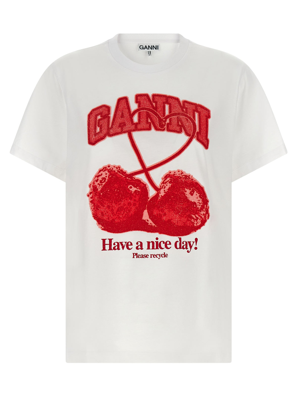 GANNI - 'Cherry' T-shirt