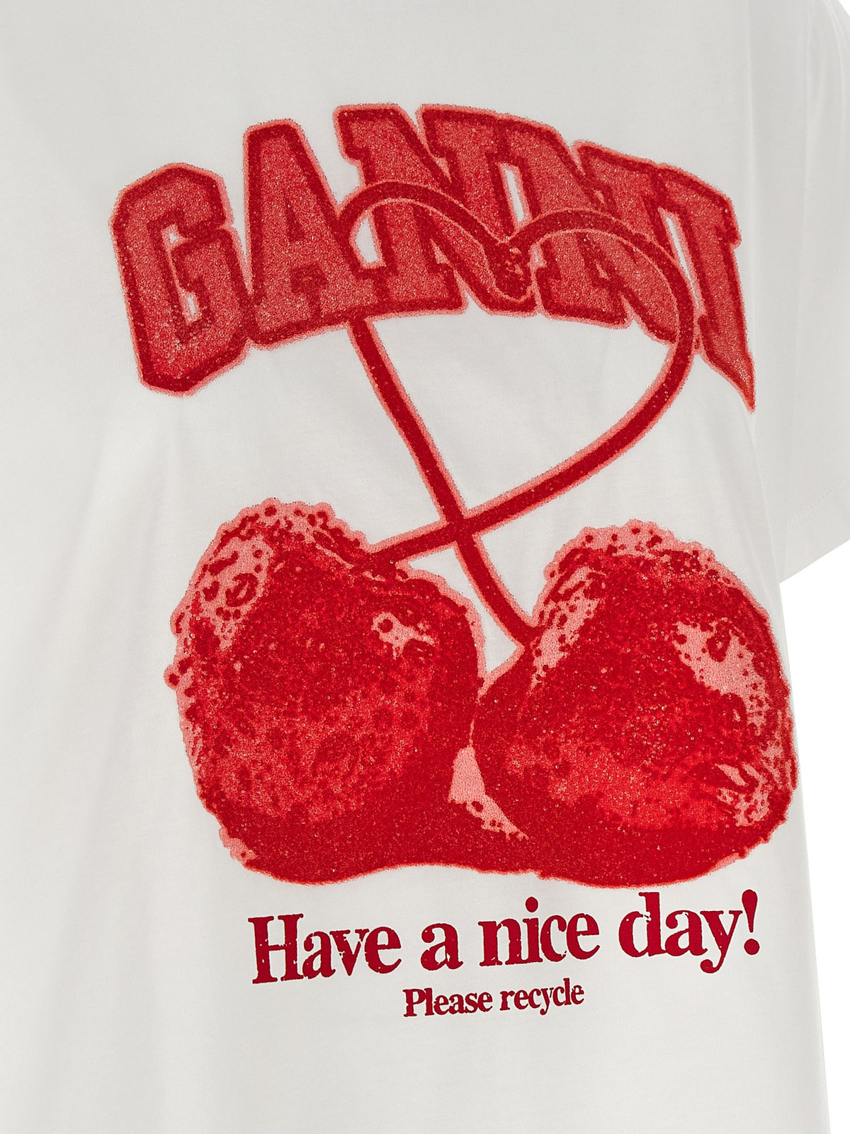 GANNI - 'Cherry' T-shirt