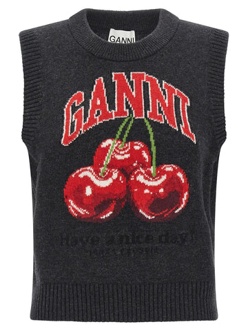 GANNI - 'Cherry' vest