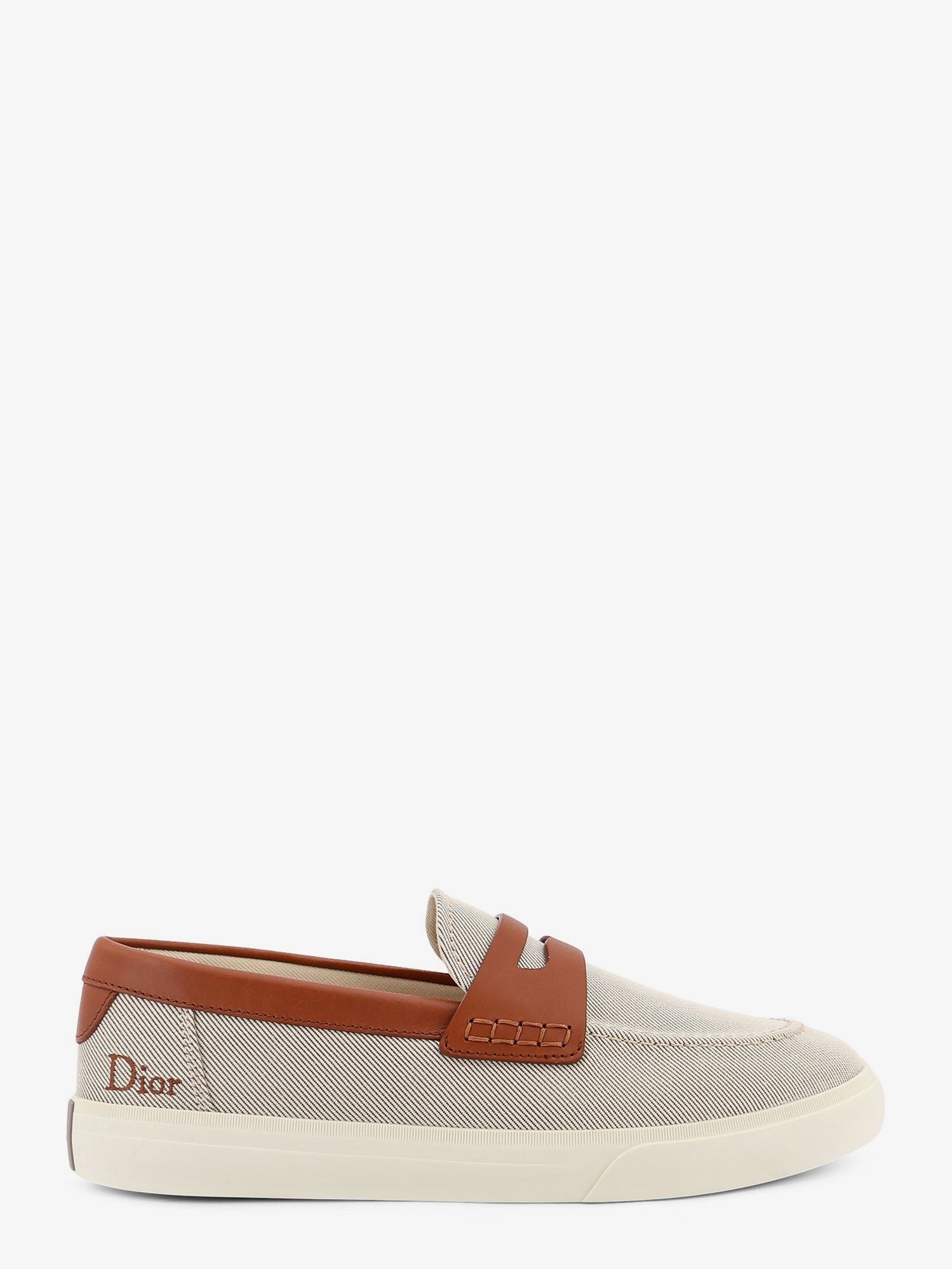 Dior Chester Dioriviera canvas and leather loafers