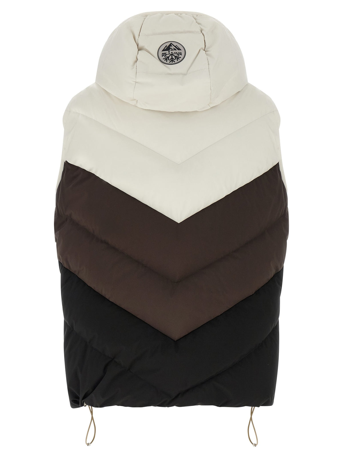 KITON - Chevron stitching padded vest