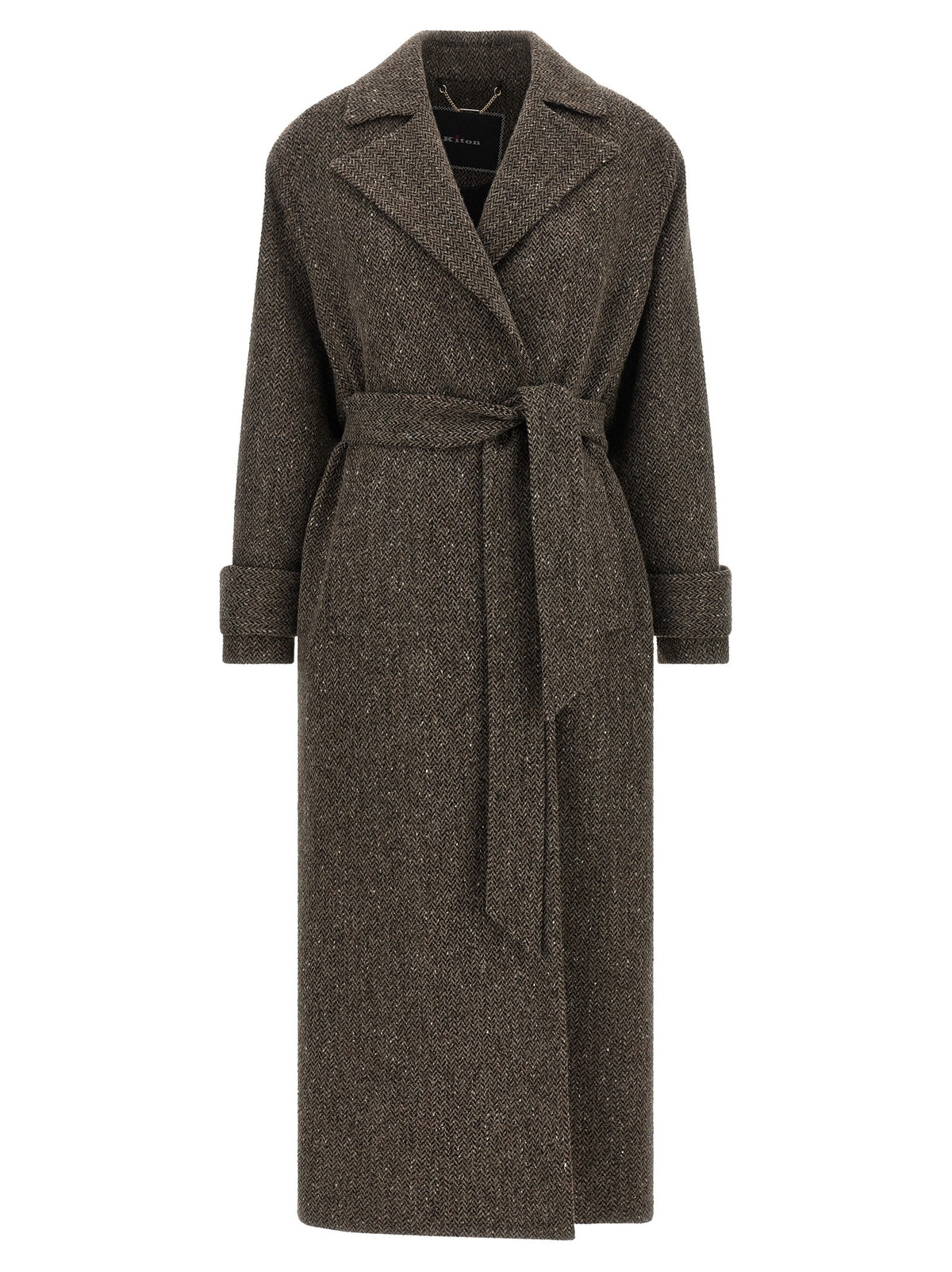KITON - Chevron wool coat
