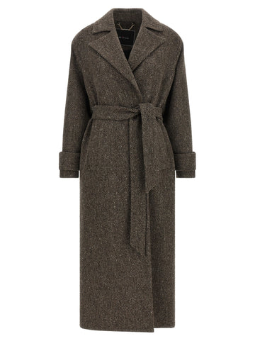 KITON - Chevron wool coat