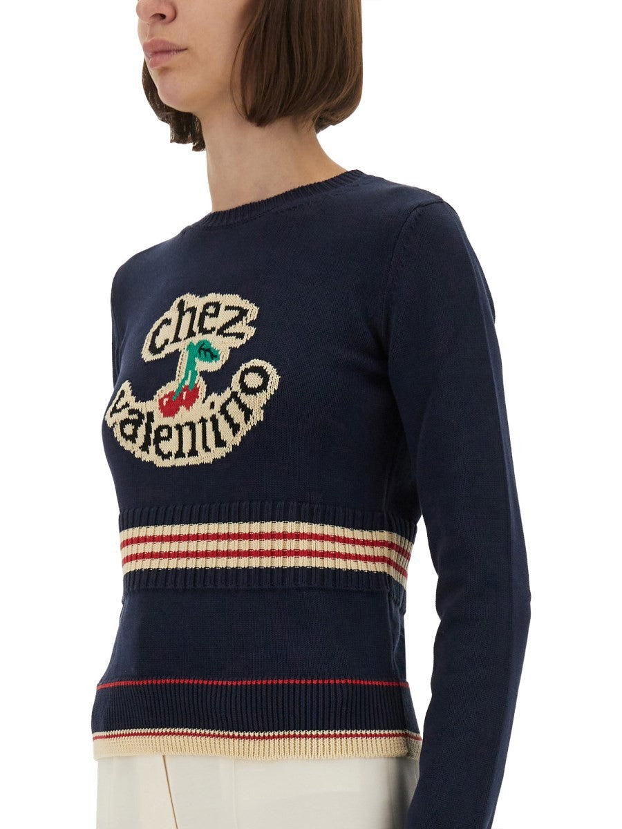 "CHEZ VALENTINO" COTTON SWEATER