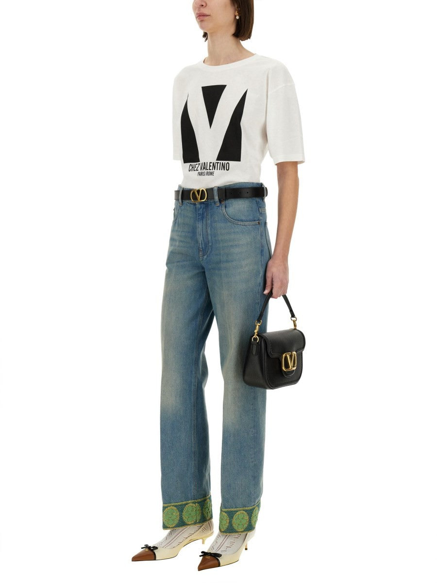 Valentino "CHEZ VALENTINO" PRINT T-SHIRT