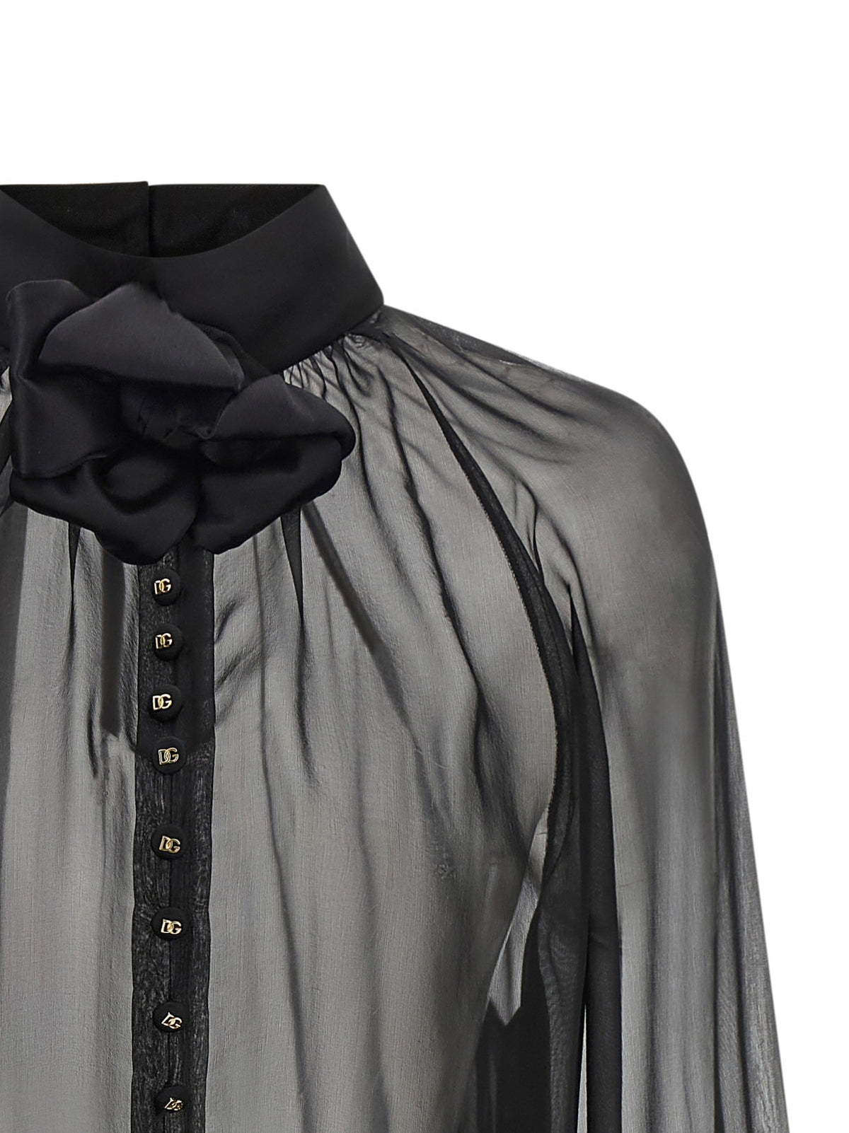 Dolce & Gabbana - Chiffon blouse with flower