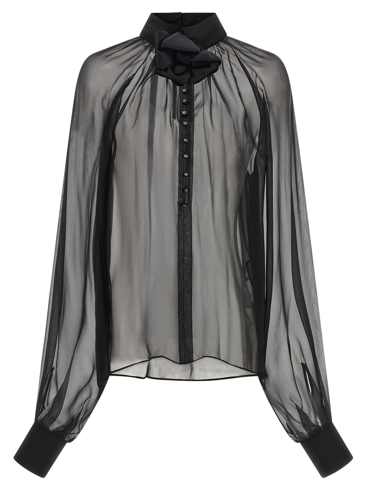 Dolce & Gabbana - Chiffon blouse with flower