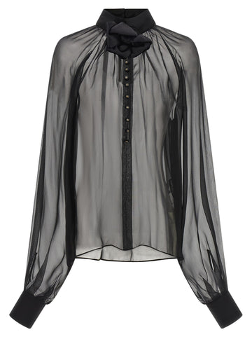 Dolce & Gabbana - Chiffon blouse with flower