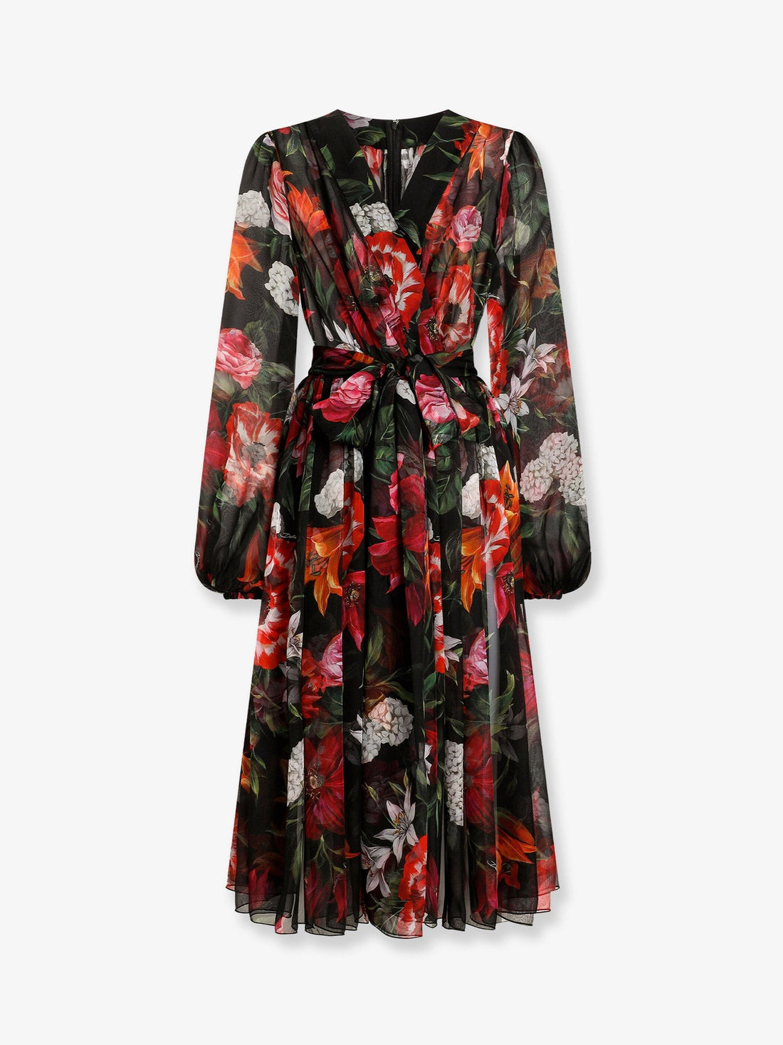 Dolce & Gabbana - Chiffon dress with floral print chiffon-dress-with-floral-print_8617154b-feed-43fd-8415-8e8afad3646b