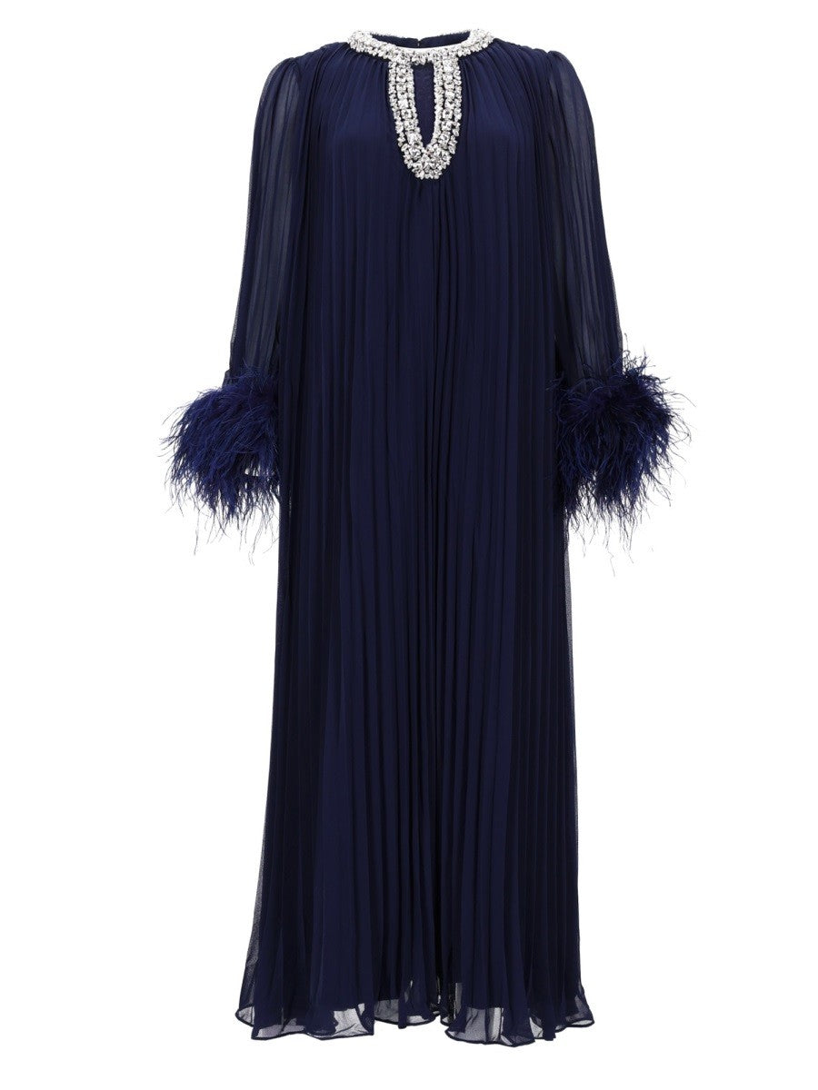 SELF-PORTRAIT - CHIFFON MIDI DRESS chiffon-midi-dress