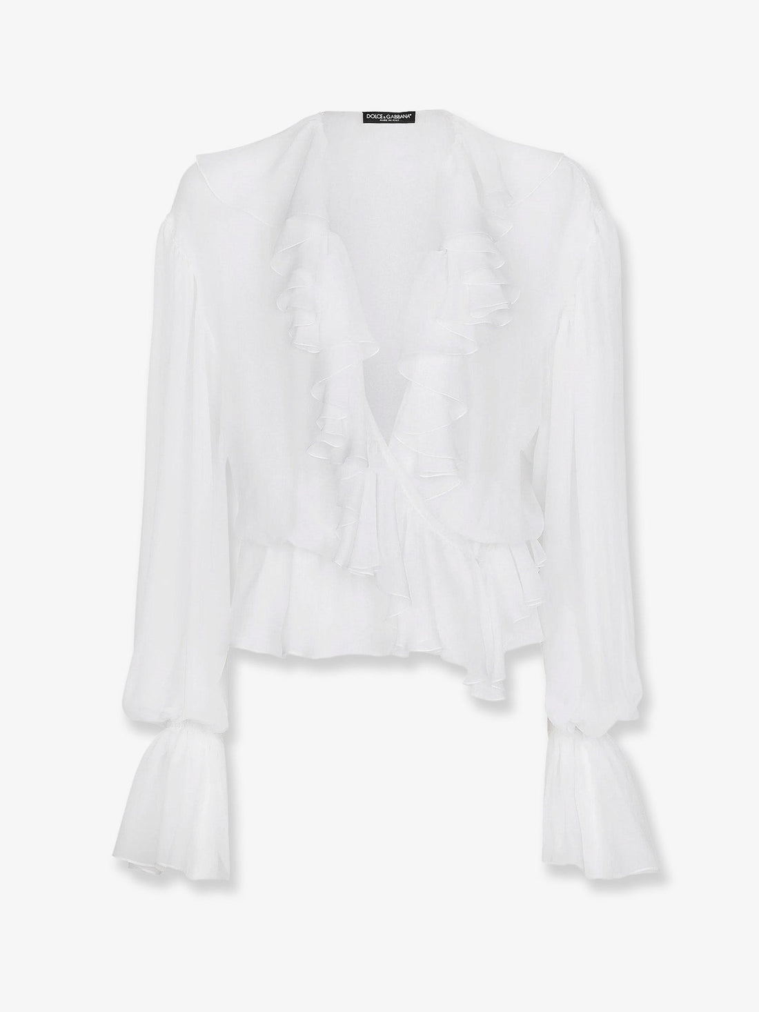 Dolce & Gabbana Chiffon shirt with volant