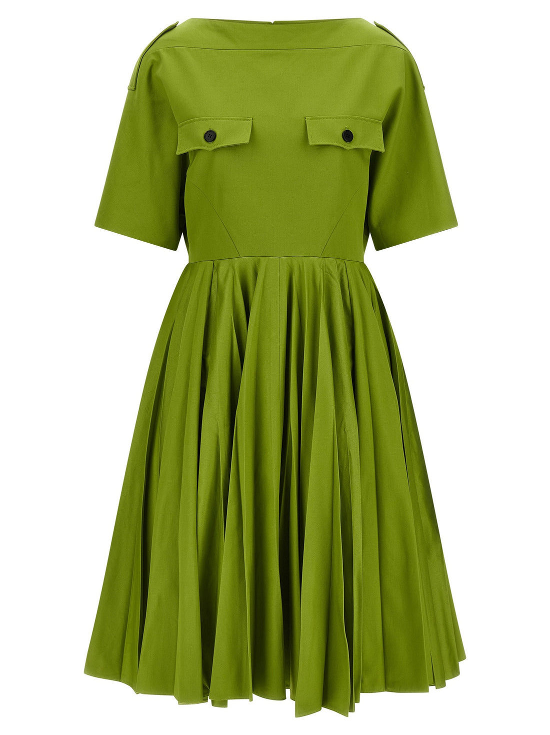 PRADA - Chinos dress GREEN 46 IT