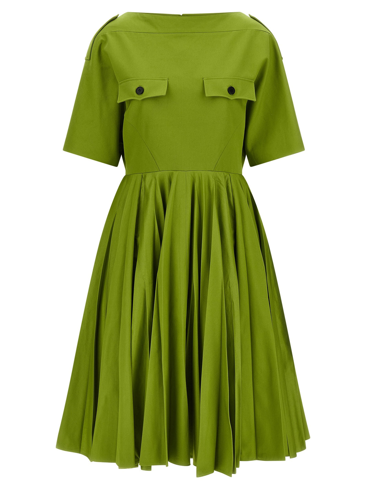 PRADA - Chinos dress GREEN 46 IT