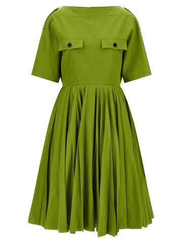 PRADA - Chinos dress GREEN 46 IT