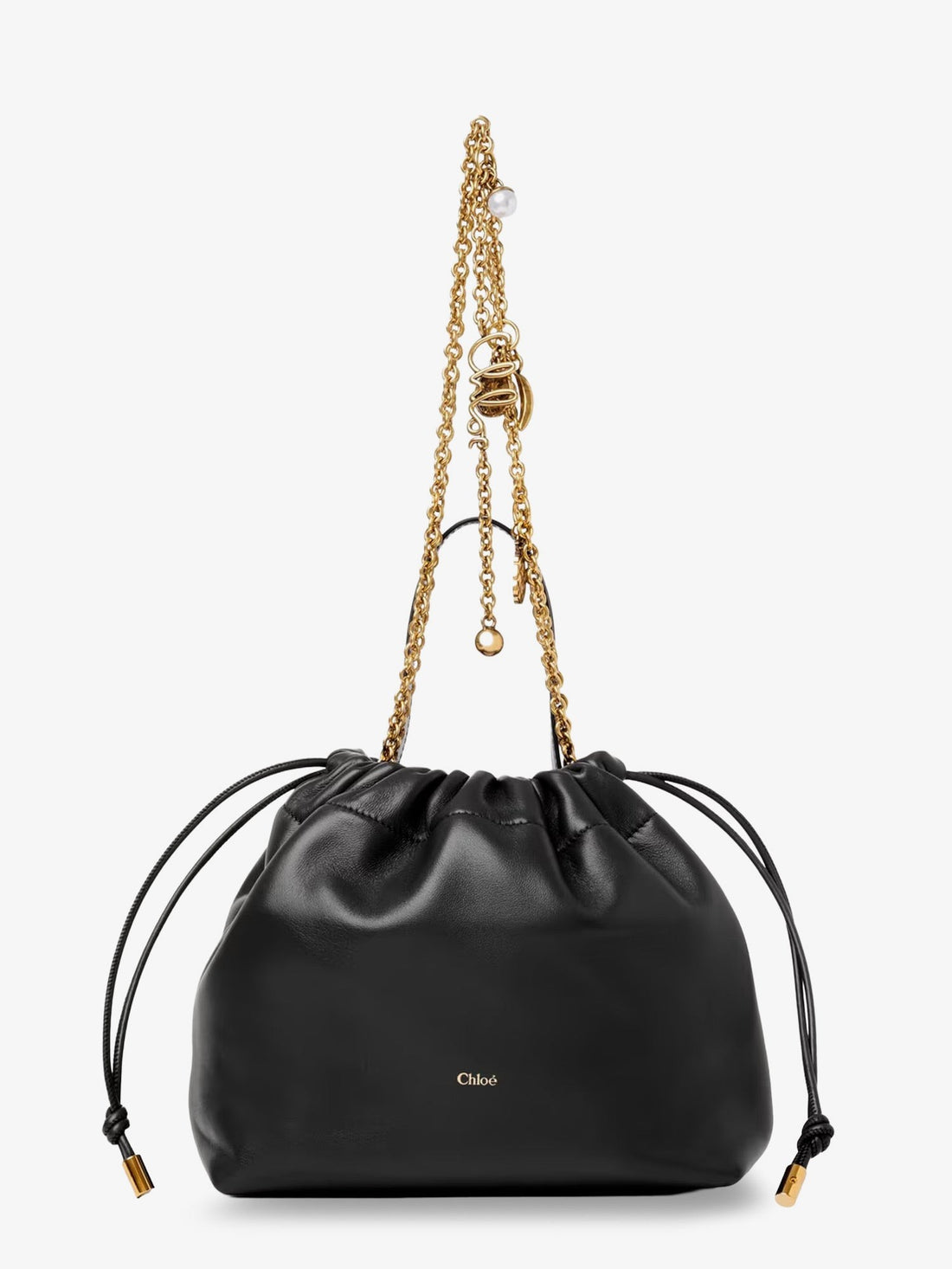 CHLOE' - Chloé Icons leather crossbody bag with front logo chloe-icons-leather-crossbody-bag-with-front-logo_86074d3d-3660-46c3-8f95-fbcccd6f1361
