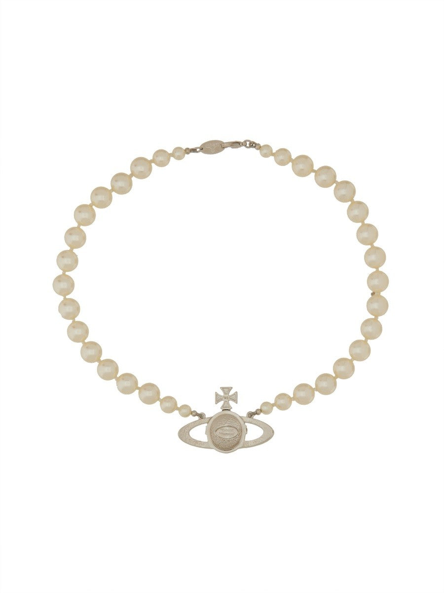 CHOKER DI PERLE CON BASSORILIEVO ORB