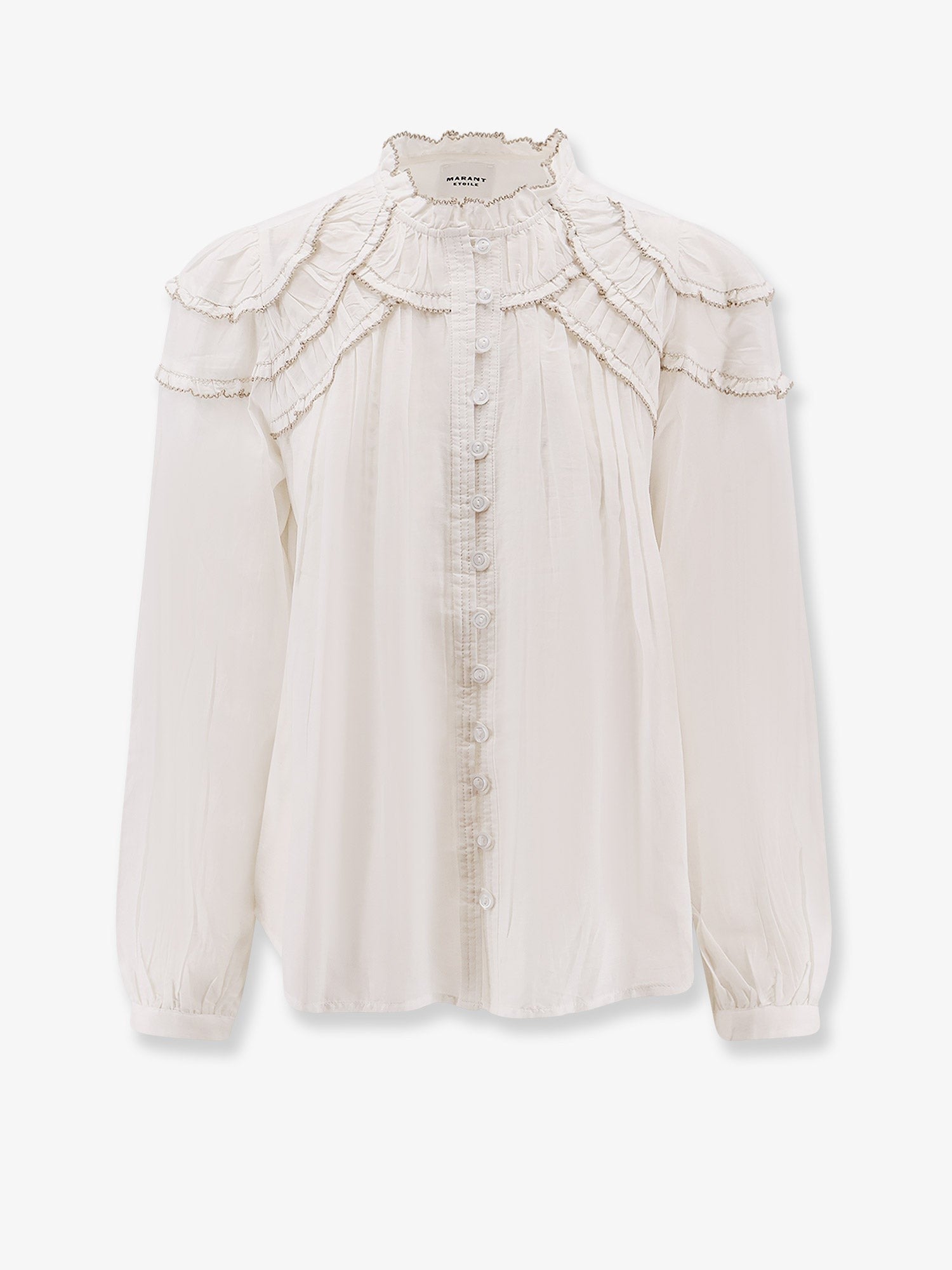 MARANT ETOILE - Christa cotton and viscose shirt