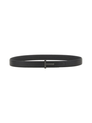 TOM FORD - CINTURA CON FIBBIA "T"