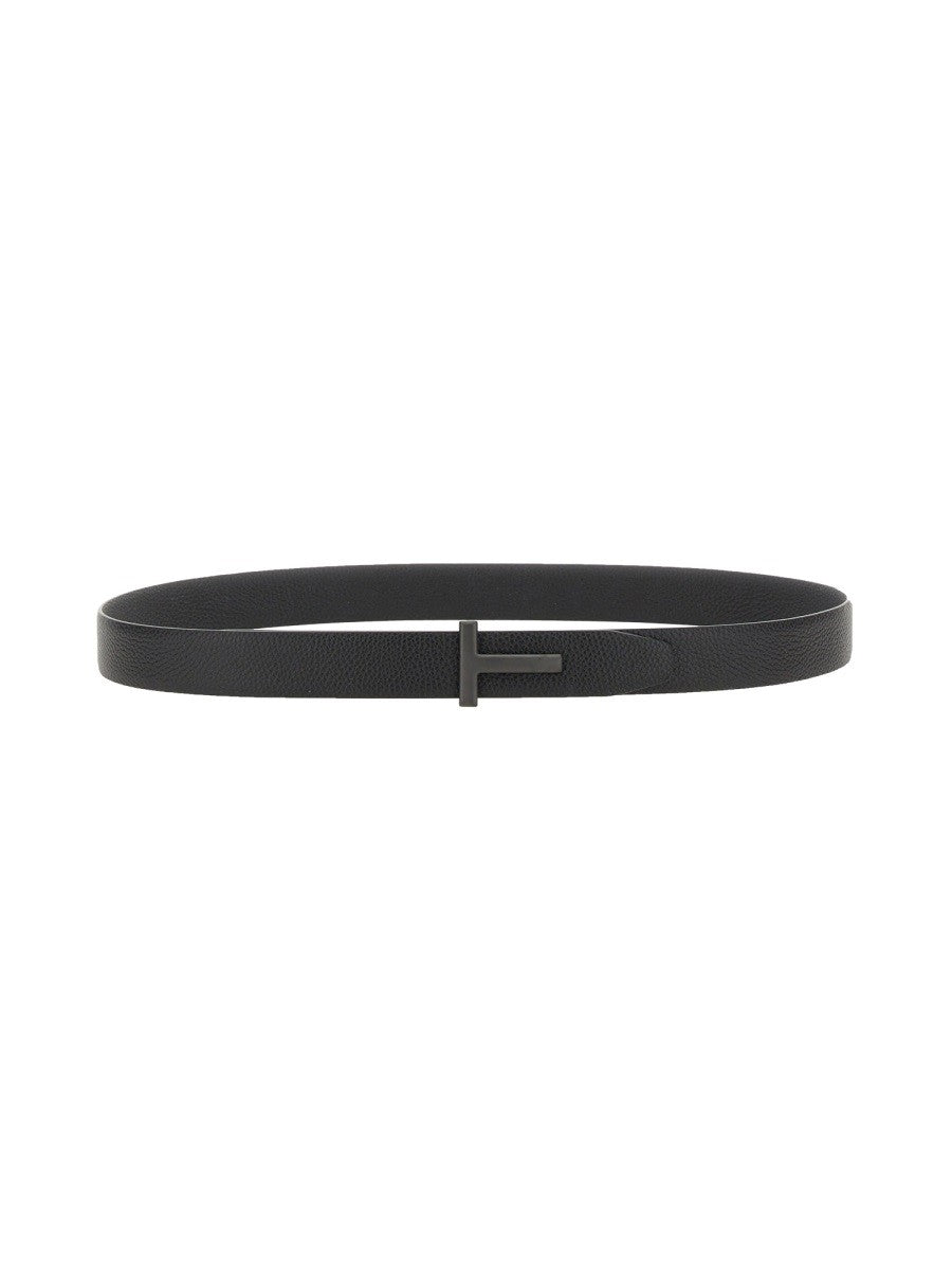 TOM FORD - CINTURA CON FIBBIA "T"