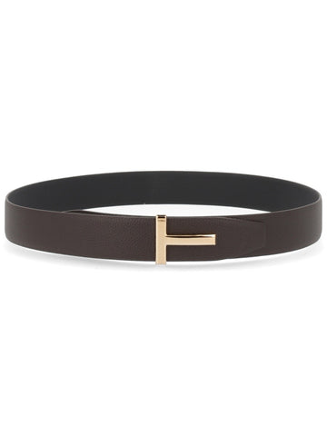 TOM FORD - CINTURA CON FIBBIA "T"
