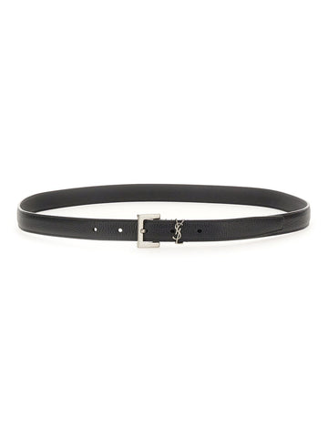 Saint Laurent - Thin Cassandre Belt II cintura-sottile-cassandre_7450b144-9c57-46c2-8fe6-5c9ceeb11396